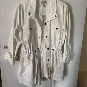 Women's Cream Utility Jacket